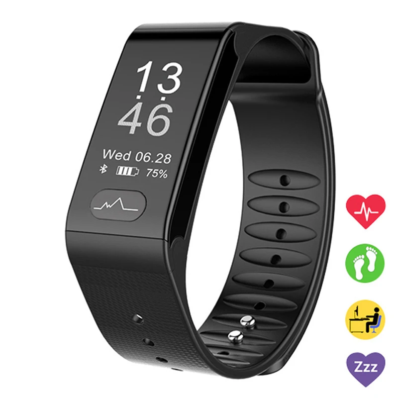 

Heart Rate Fitness Smart Watch Band ECG PPG Pulse Blood Pressure Monitor SmartWatch Waterproof Bracelet Wristband Android IOS