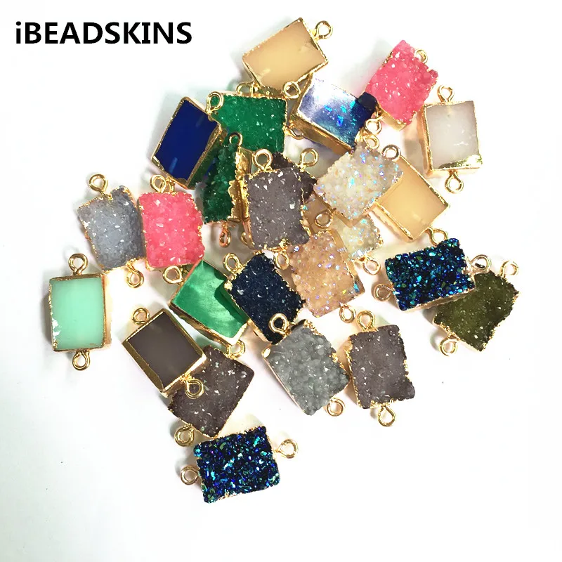 

New arrival! 25x12mm 50pcs rectangle-shape resin Connectors for stud earrings/earrings accessories/Earring parts DIY (as shown)