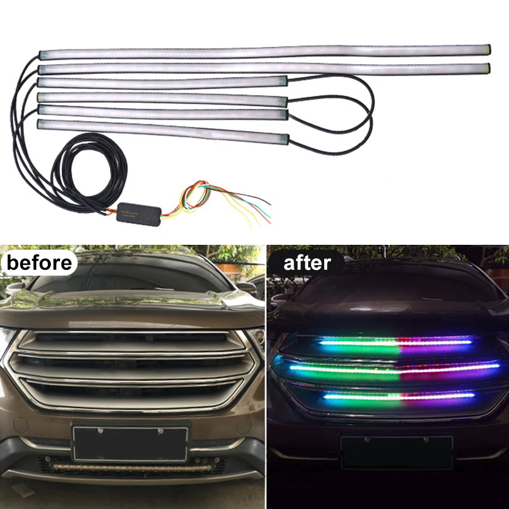 

SITAILE Car DRL LED Light Strip Brake Flash Tube Sequential Turn Signal Warning EMS LED Car Strobe Flash Police Firemen Lights
