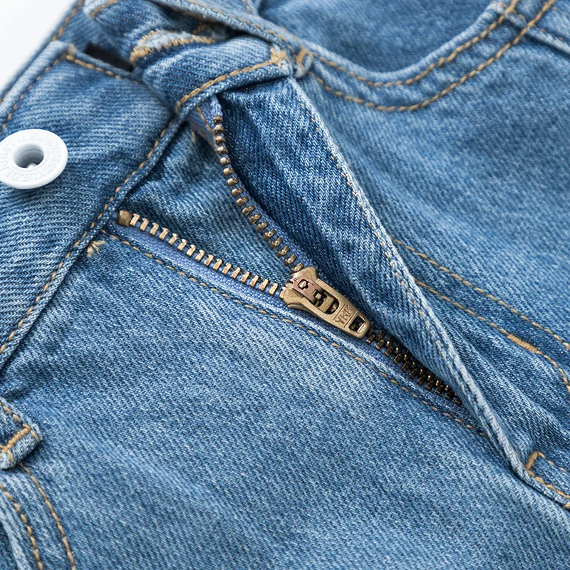 Женская джинсовая юбка SEMIR нестандартная короткая с завышенной талией и