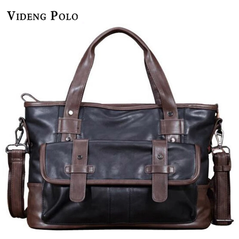 2017 New Men Casual Briefcase Business Shoulder Bag Leather Messenger Bags Computer Laptop Handbag Bag Men's Travel Bags 2017 men casual briefcase business shoulder bag genuine leather messenger bags computer laptop handbag bag men s travel bags