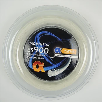 알파 배드민턴 라켓 스트링, 200m 릴 내구성 0.68mm 소프트 배드민턴 공 탄성 네트 라인 매치 BS900