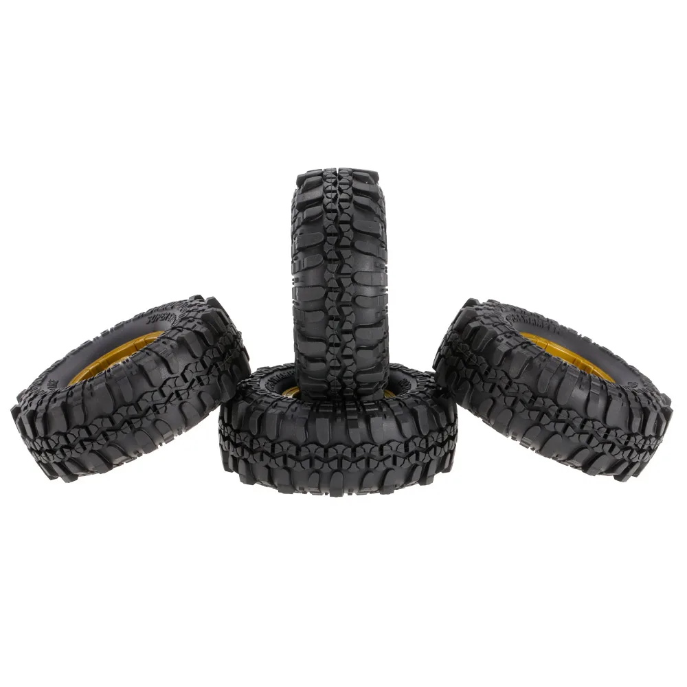 4pcs AX-4020F 1.9 inch 110mm Rock Crawler Tire Wheel with Solid Beadlock Wheel Rim for 110 Traxxas AXIAL RC4WD TF2 RC Car (17)