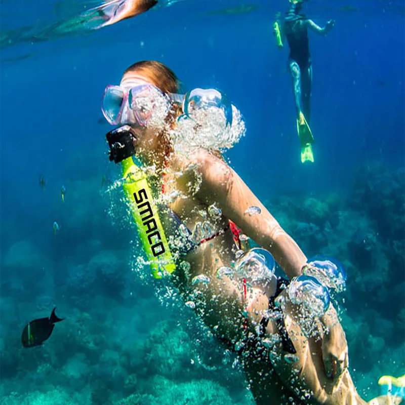 Portable Mini Diving Cylinder Scuba Oxygen Tank Scuba adaptor Customized bag Set Adult Underwater swimming equipment (9)