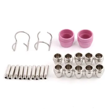 

1 Set Plasma Cutter Consumables Kit SG55 AG60 Cutting Torch Tip Nozzles Shield Cup