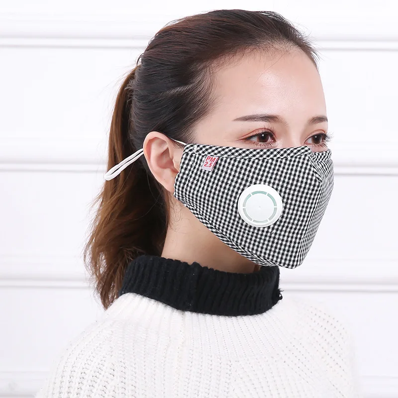 Противозагрязняющая маска для лица респиратор от пыли моющиеся многоразовые маски хлопок унисекс рот Муфельная для аллергии/астмы/велоспорта