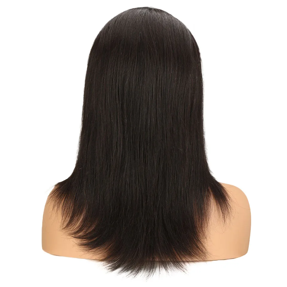 Debut Remy Brazilian Lace Front Human Hair Wigs Silky Straight 18 Inch Human Hair Cheap Lace wigs 5 Inch Nape of Neck Human Wigs - Цвет волос: Естественный цвет