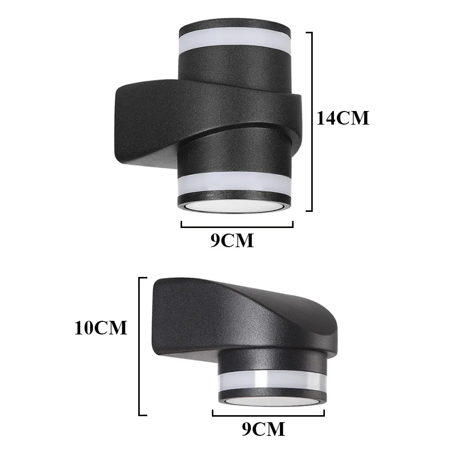 BEIAIDI современный водонепроницаемый вверх и вниз светодиодный настенный светильник 5/10 Вт открытый светодиодный светильник для сада и крыльца настенный светильник алюминиевый вилла парк отель светильник ing