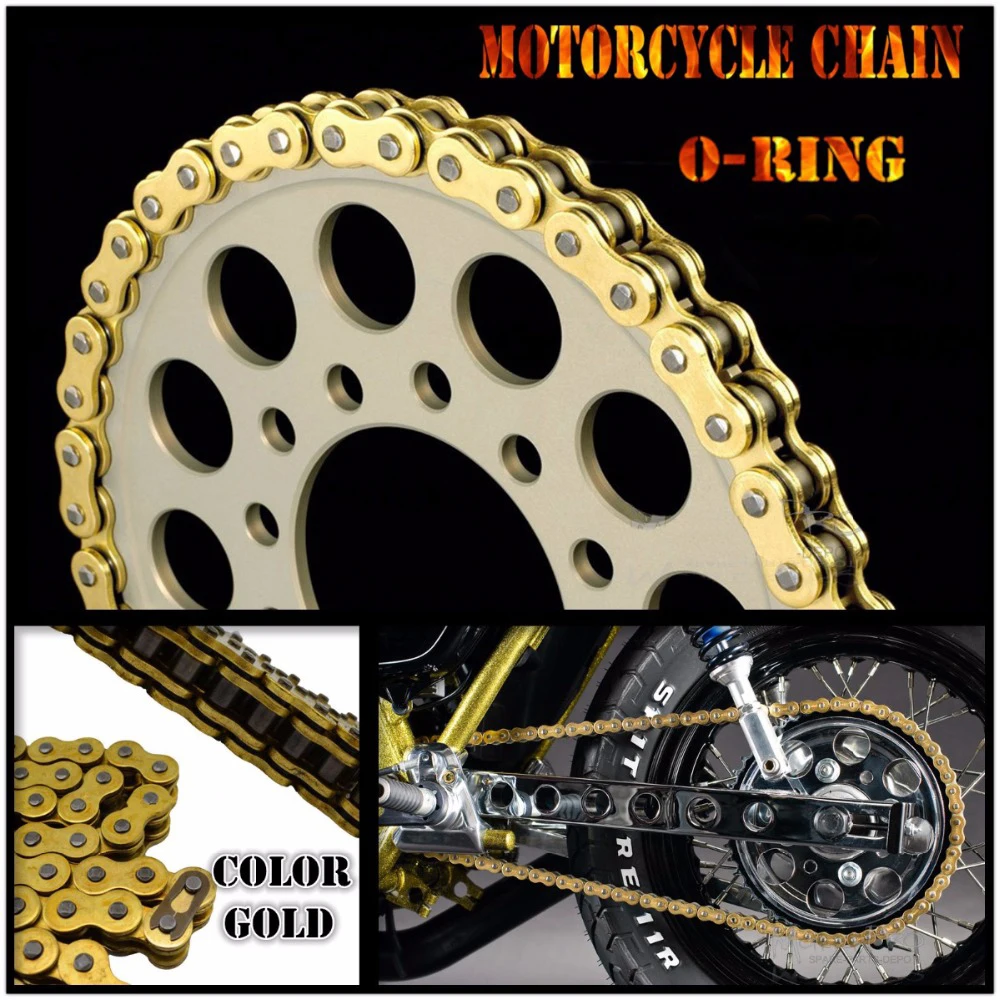 

Motorcycle Drive Chain O-Ring 525 L120 For SUZUKI SV650SF 08-09 SV650SF ABS 09 V-STROM650 / A / ABS 06-12 XF650 FREEWIND 97-02