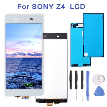 

5.2" New White/Black For Sony Xperia Z3+ Z3 Plus Z4 E6553 E6533 E5663 LCD Display Digitizer Touch Screen Assembly+Adhesive+Tools