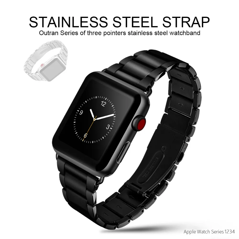 Оригинальный ремешок HOCO 316L из нержавеющей стали для Apple Watch серии 4 3 2 1