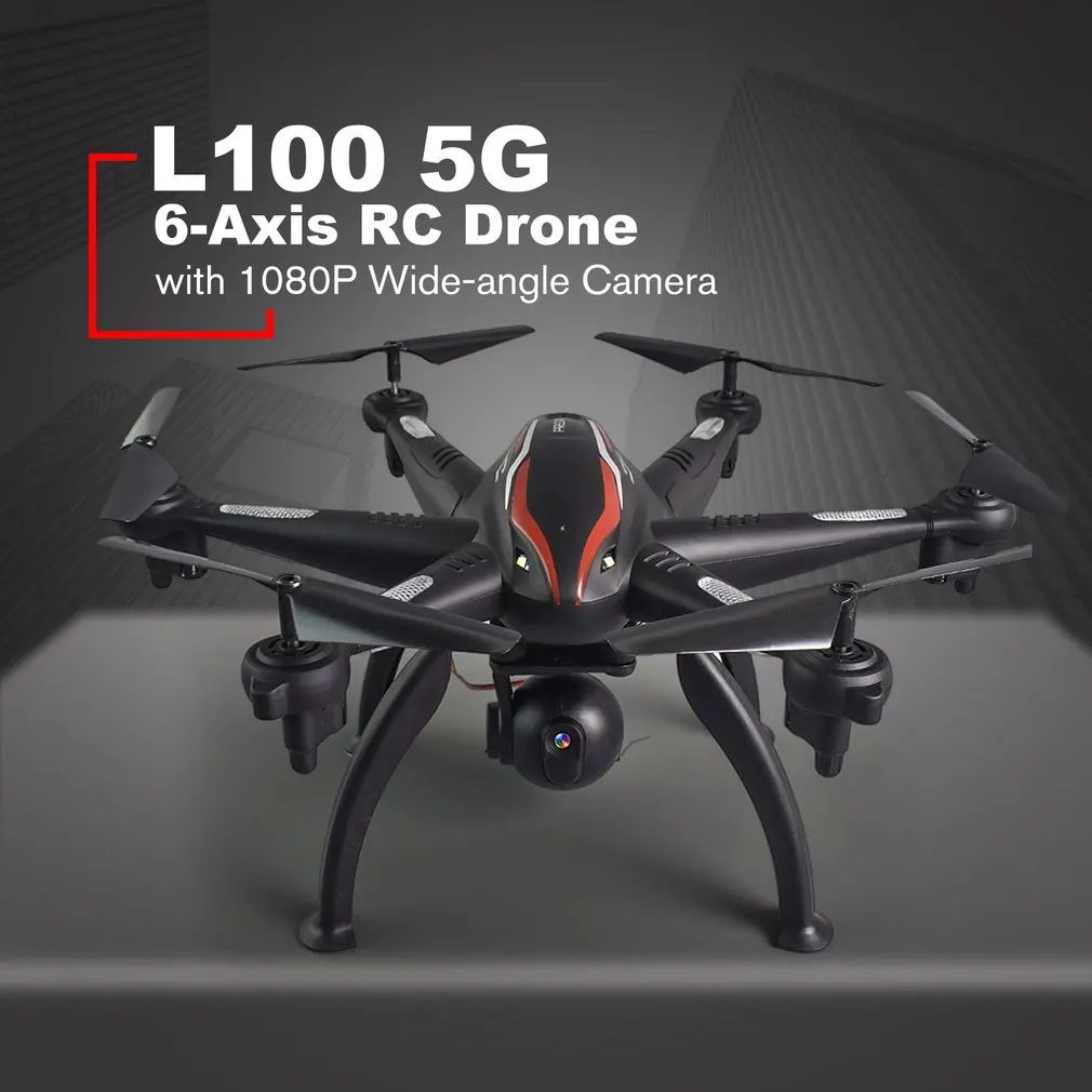 

L100 6-Axis 4CH 720P/1080P HD Wide Angle 2.4G/5G RC Drone Quadcopter Aircraft Plane WiFi FPV Dual GPS 180 Adjustable Camera Dron
