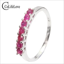 Натуральный рубин драгоценный камень модное серебряное кольцо 925 цельное из стерлингового серебра, рубиновое обручальное кольцо лучший подарок для девочки