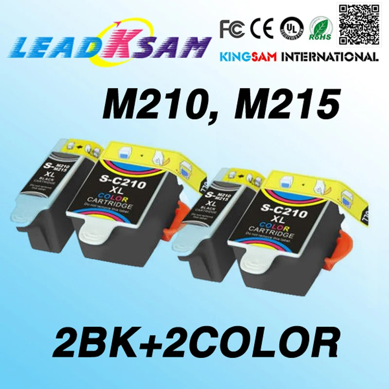 Комплект из 2 предметов (4 шт.) M210 M215 C210 215 совместимые картриджи для CJX-1000 CJX-1050W CJX-2000