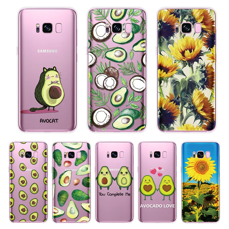 

Avocado For Samsung Galaxy S8 S9 S10 Plus J3 J7 Prime S7 Edge A7 A8 Plus 2018 A3 A5 A6 2016 2017 Note 8 9 M10 M20 TPU Case Cover
