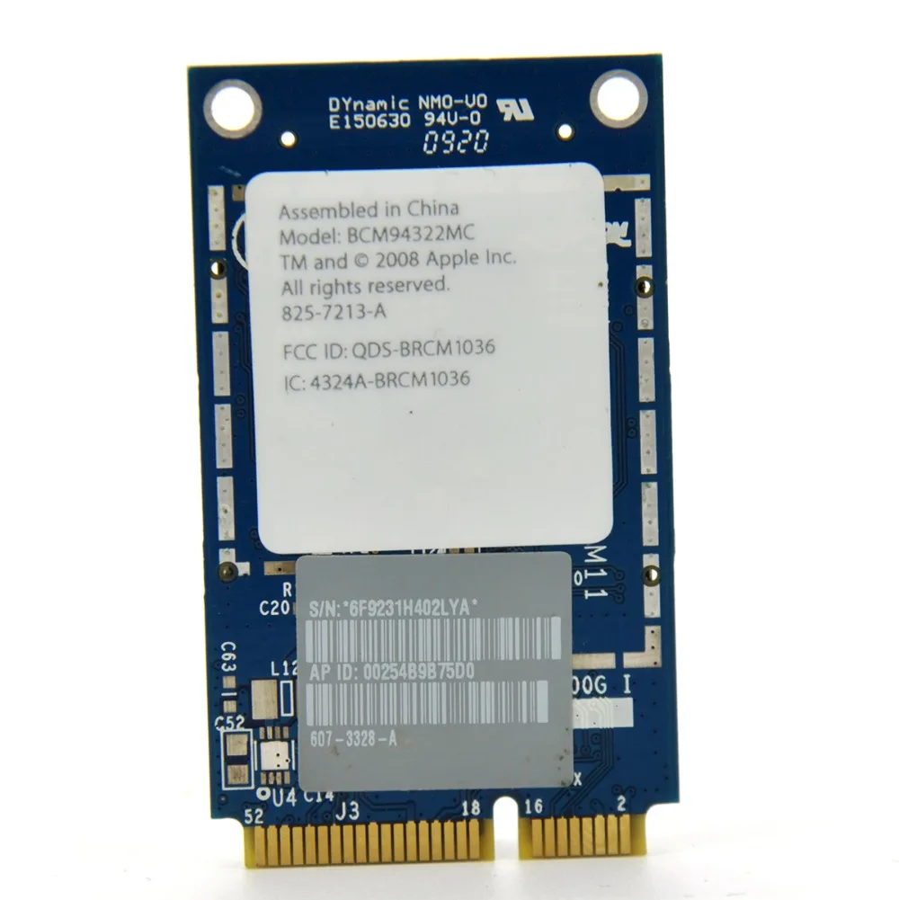 Wi Fi адаптер Broadcom BCM94322MC 4322 AGN 802 11 a/g/n 300 Мбит/с|wireless card|broadcom bcm94322mcmini wifi |