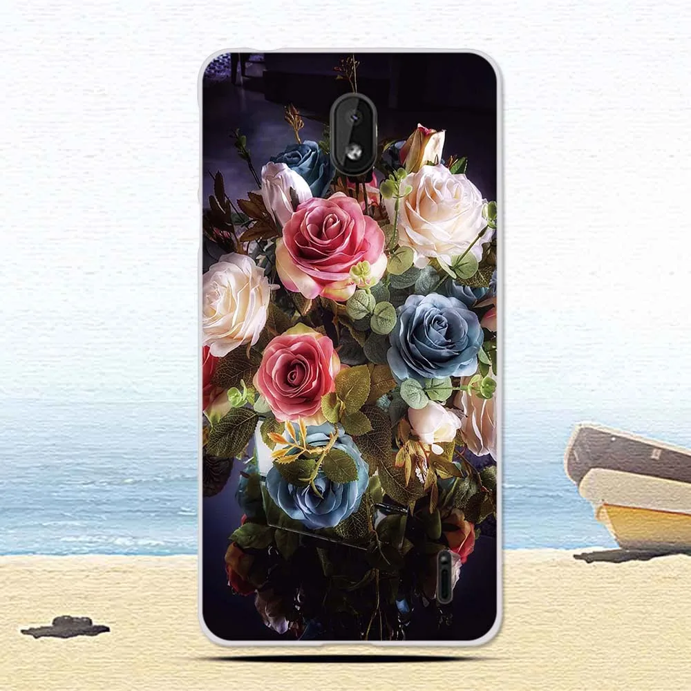 Случай для Nokia 1 Plus с цветочным рисунком, Мягкий Силиконовый ТПУ защитный чехол для Nokia 1 Plus, чехол для телефона s Capa Fundas - Цвет: 12