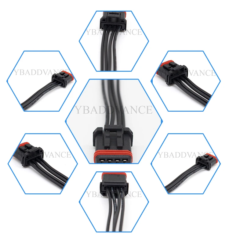 4Pin Connector With Wire Handlebar Wiring Jae Mx1900 7290811 For H