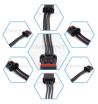 

4Pin Connector With Wire Handlebar Wiring Jae Mx1900 72908-11 For H arley-Davidson