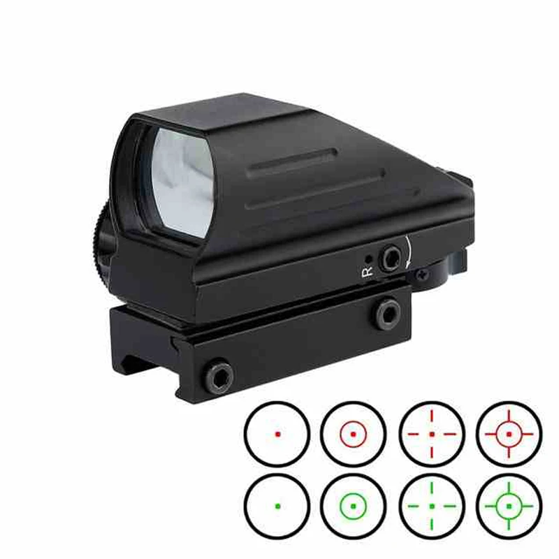 

1X22X33 red dot scope red green dot 4 reticle reflex sight for hunting shooting