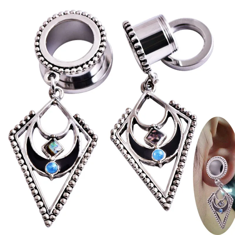 Buy 1 Pc Women Tunnel Flesh Earrings Hollow Piercings
