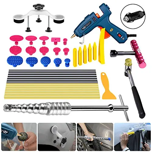 

40Pcs Tools Body Car Removal Glue Hammer Kit Auto PDR Paintless Puller Dent Lifter Dent Slide Remover Hand Tool Set