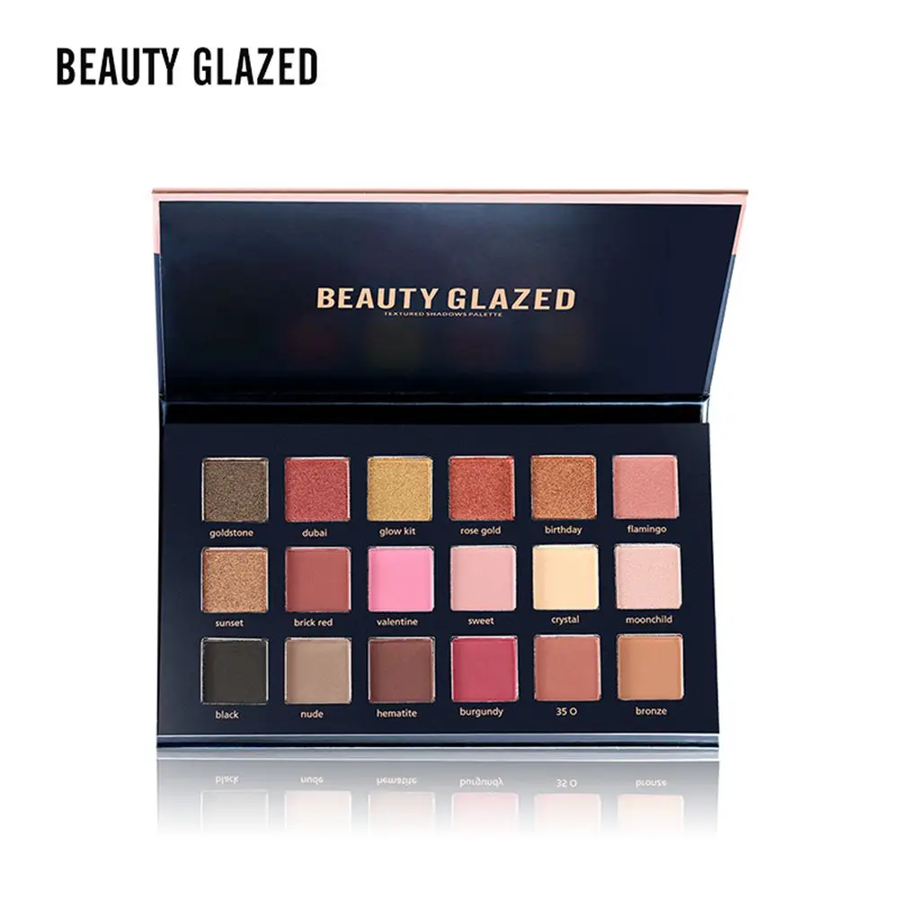 

Beauty Glazed Eyeshadow Pigment Palette Women Nude Sexy Makeup Waterproof Shimmer Eyeshadow Palette Eye Makeup Tools Cosmetics