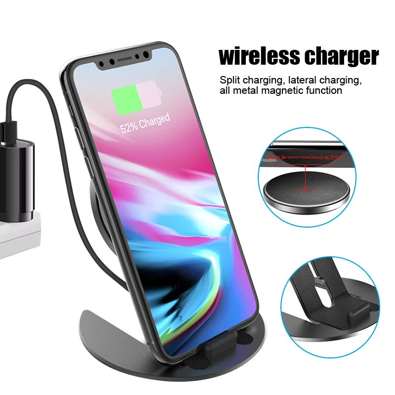 

Wireless Charging Stand 15W Magnetic Charging Pad Aluminum Alloy Bracket IJS998