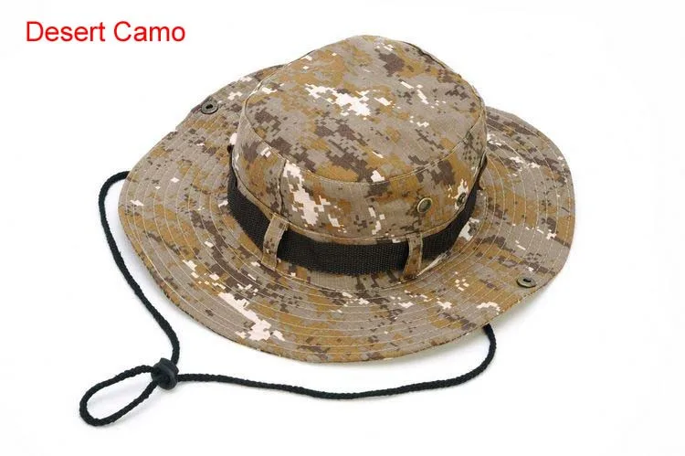 10 шт./упак. классический американский армейский Gi стиль Boonie шляпа для джунглей Ripstop Хлопок боевой Буш солнцезащитная Кепка
