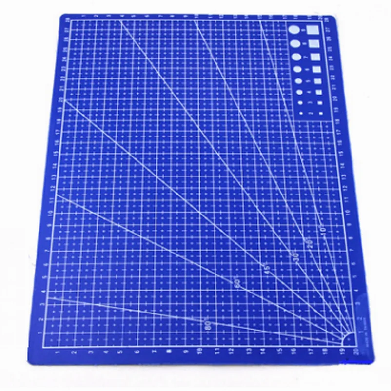 

50PC A4 Plastic Rectangle Grid Lines Self Healing Cutting Mat Tool Fabric Leather Paper Craft Diy Tools 45cm * 30cm