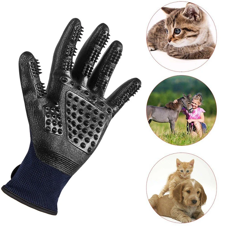 1 Pair Silicone Pet Grooming Glove Dog Cat Hair Cleaning Brush Shower Comb Dog Bath Deshedding Pet Massage Glove Dog Accessories18