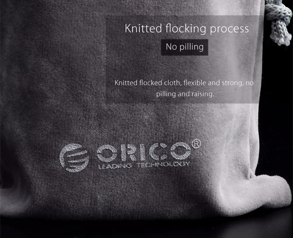 ORICO SA1810 портативный мешок на шнурке для телефона/power Bank бархатные упаковочные сумки и подарочные пакеты для многих предметов