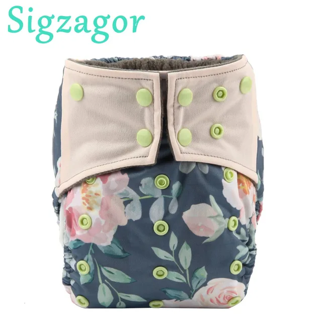 Sigzagor Charcoal Bamboo Baby Cloth Diaper Nappy Washable Reusable