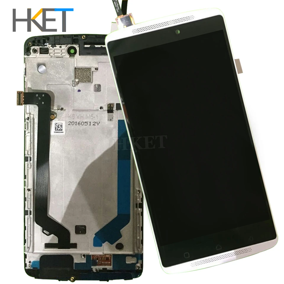 ФОТО Wholesale For Lenovo K4 NOTE A7010 LCD Screen Display with frame Touch Panel Digitizer Assembly repalcement parts k4note