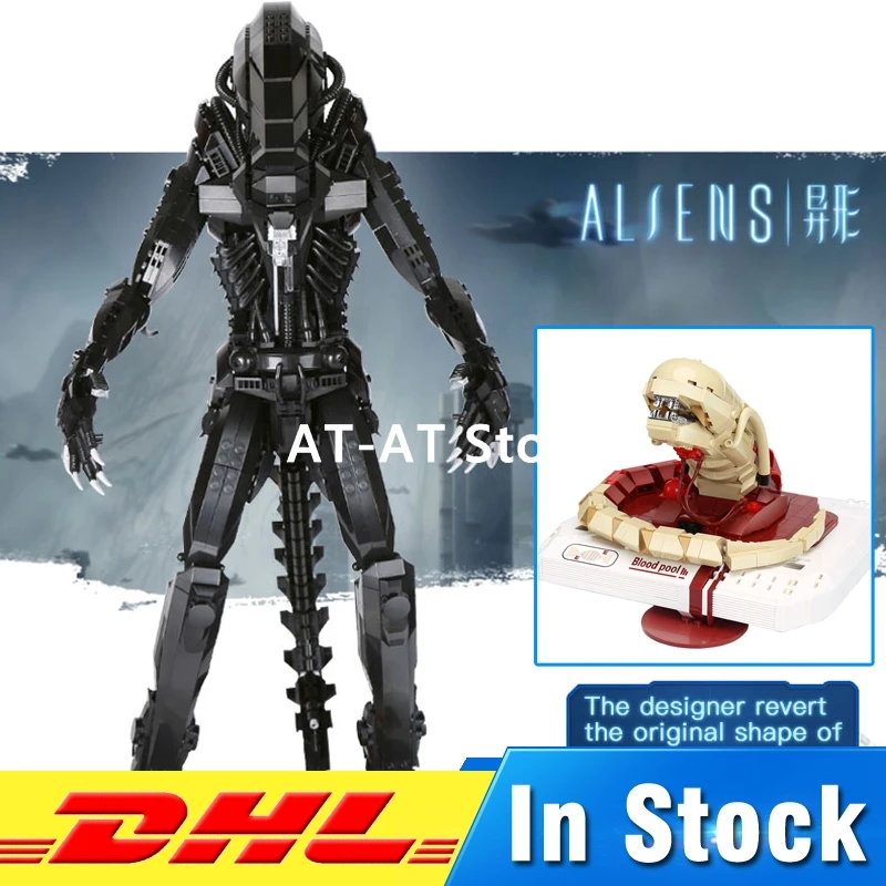 

DHL LEPIN XINGBAO 04001 2020Pcs The Alien Robot Set + 04002 830Pcs New Alien Set Building Blocks Model Toy