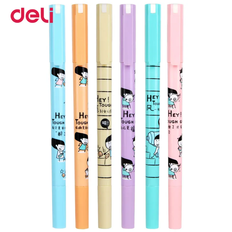 

Deli 1 pc Highlighter pen office & School Markers with invisible ink pen New drawing marker pen Stationery office School pens