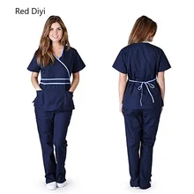 Медицинский костюм женский короткий рукав скраб костюмы Стоматологическая косметологическая оральная pet летняя операционная комната хирургическое платье топ+ брюки