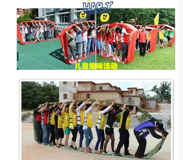 

8m 6-9 People Rolling Band For Kindergarten Playing Game Fun Sport Meeting Outdoor Experiential Development