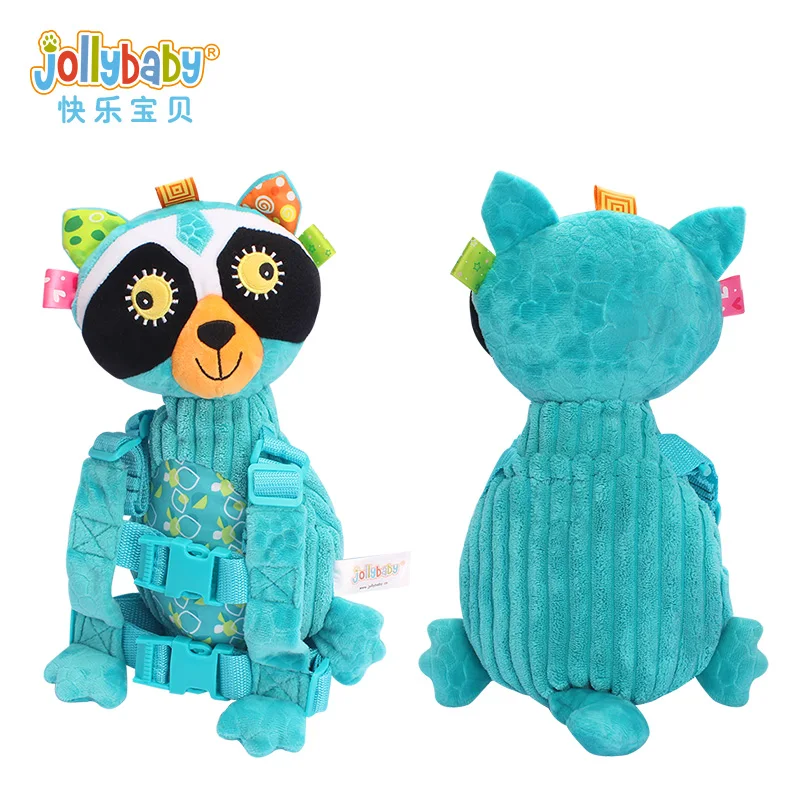 JOLLYBABY Детский плюшевый рюкзак с набивными животными для детей от 1 до 3 лет