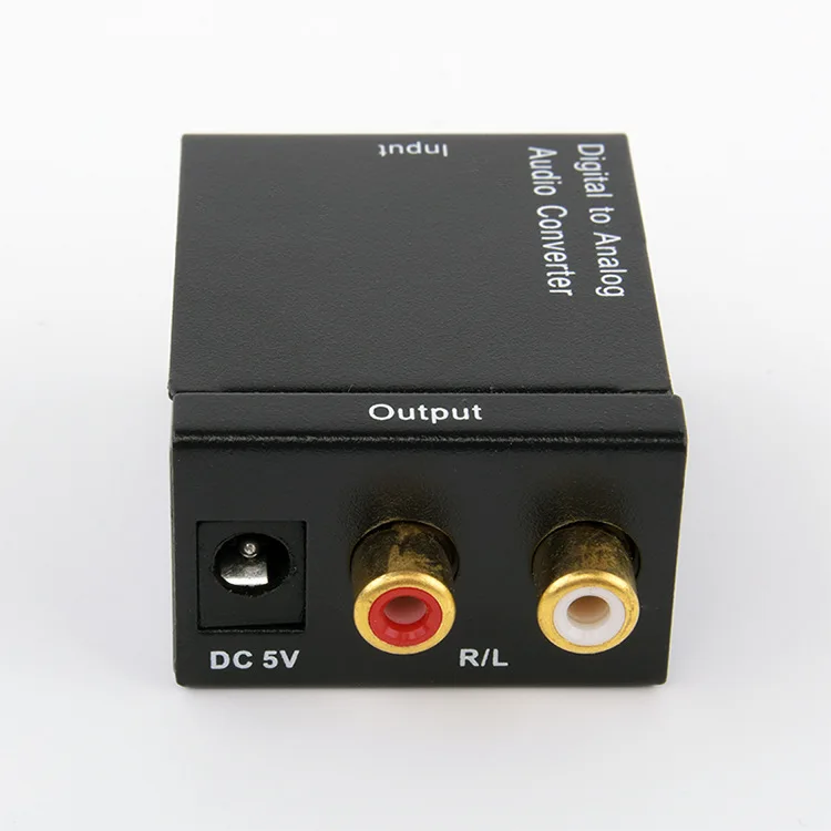 Цифровой волоконный коаксиальный в аналоговый L/R аудио конвертер цифровой в аналоговый аудио кабель конвертера