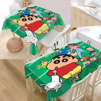 

Crayon Shin Chan Custom Table Cloth Oxford Fabric Rectangular Waterproof Oilproof Table Cover Family Party Tablecloth