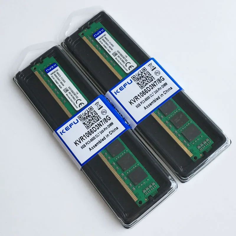 

2pcs 2x8GB DDR3 PC3-8500 1066mhz Desktop Memory RAM Dimm 240-pin 8G 1066MHZ low density CL9 Non-Ecc free shipping