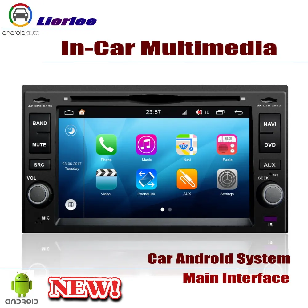 Для Kia Rio(JB)/Rio5 Xcite 2005~ 2011 Автомобильный Android плеер DVD gps навигационная система HD экран Радио Стерео интегрированный мультимедиа