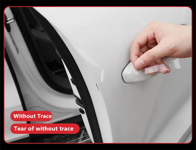 SRXTZM Door Sill Full Body Transparent Tape Car Tuning Body Bumpers Protect Film Door Edge Protective Tap Anti Scratch Tape 1pcs