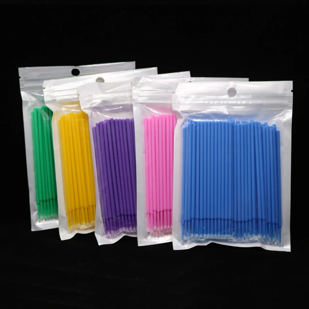 400 PCS/set Dental Disposable Micro Applicator Brush Bendable 1.5/2.0/2