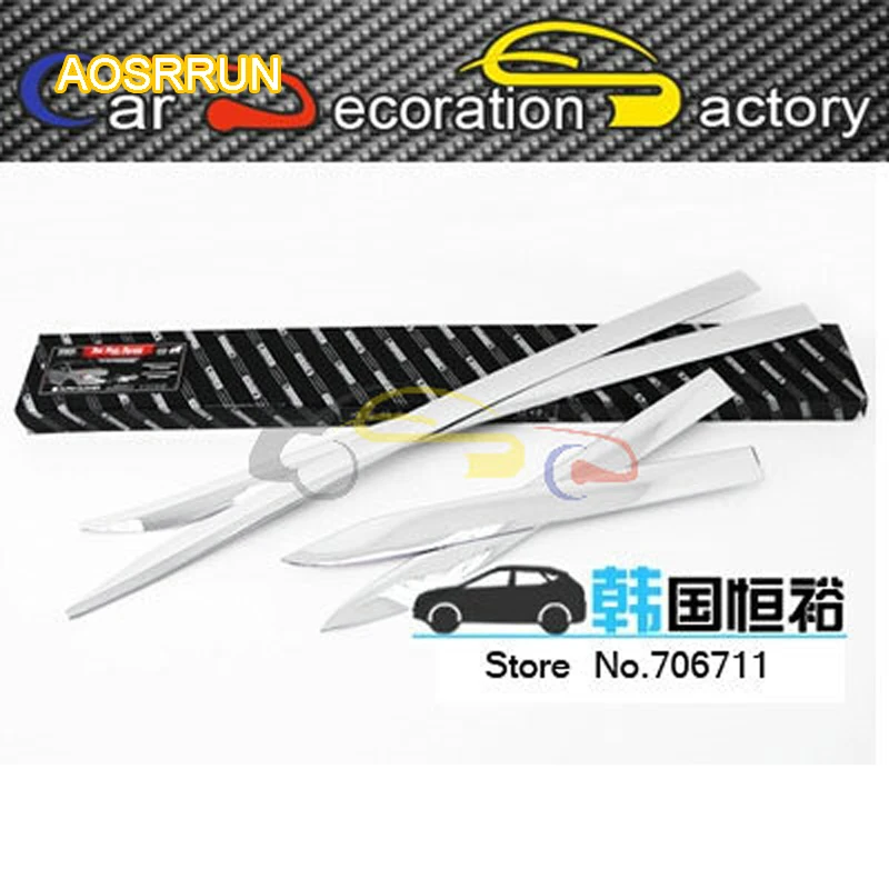 

AOSRRUN Rubbing strip Article scratch-resistant decorative plating a side door Article by the door for Ssangyong Korando 2014