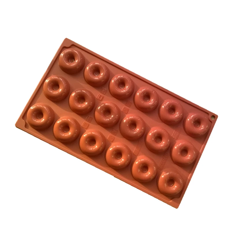 

1pc 18 cavity Donuts Mold Silicone Mold Small Cake Molds for Baking Mini Dessert Donut Mould