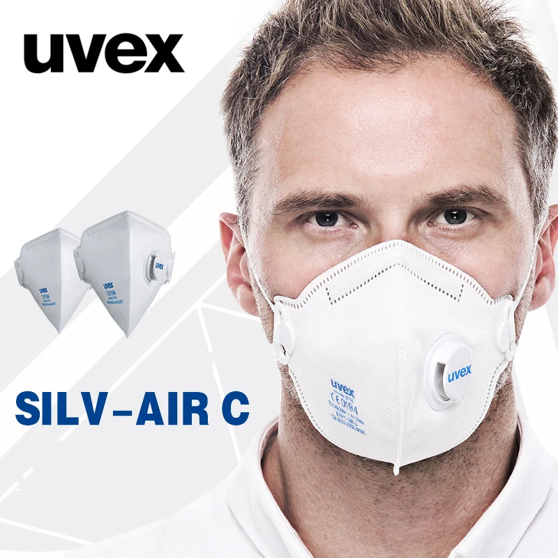 

UVEX 3110 Dust Mask Anti-fog PM2.5 Protective Mask Particulate Respirator Dustproof Riding Working Safety Masks 15pcs/box