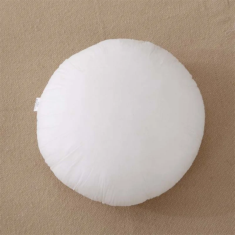 Non-woven Fabrics PP Cotton White Round Pillow Inner Sofa Cushion Interior Core 