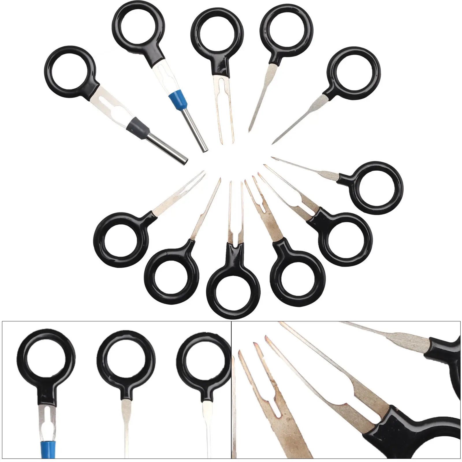

11x Terminal Removal Tool Car Electrical Wiring Crimp Connector Pin Extractor